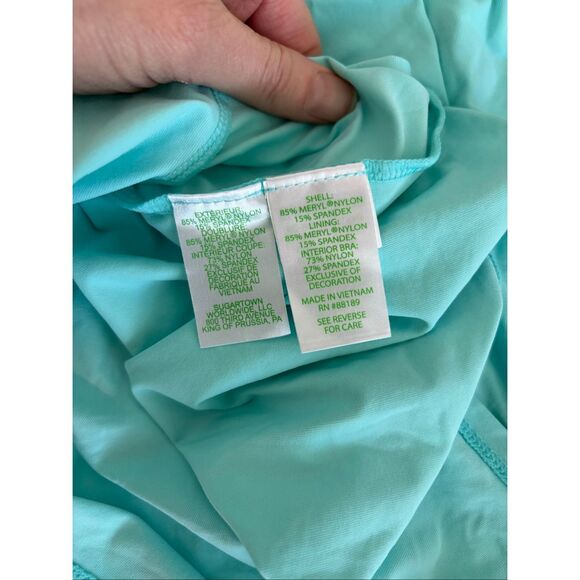 LILLY PULITZER LAKELYN LUXLETIC UPF 50+ RACER back top, Sm $118 F25 - Picture 6 of 7